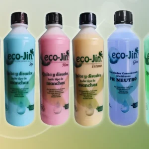 Botellas Eco-Jin concentrado multiusos de 1 litro en los aromas Neutro, Spa, Home, Intense, Glow e Ice Mint